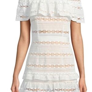 Avantlook white dress, perfect for a bridal shower or rehearsal dinner!